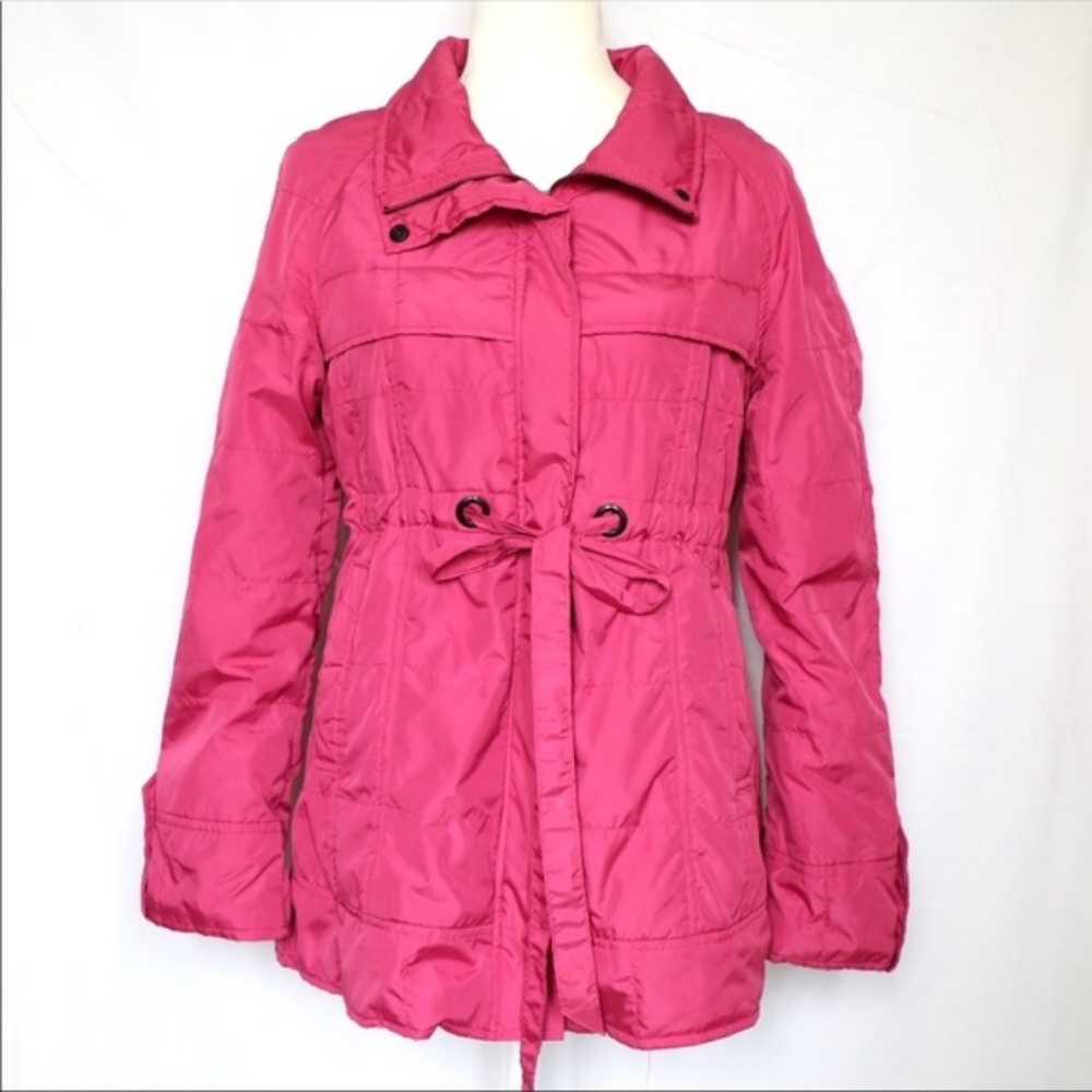 Tulle Anthropologie Pink Long Puffer Jacket Large